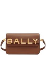 Bally sac à main en cuir à logo - Marron