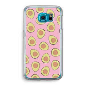 Dancing avocados: Samsung Galaxy S6 Transparant Hoesje