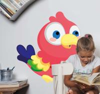 Vogel muurstickers baby papegaai Vogel muurstickers baby papegaai