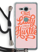 Hustle Lady: Sony Xperia XZ2 Compact Transparant Hoesje met koord