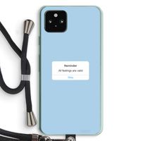 Reminder: Pixel 5a 5G Transparant Hoesje met koord