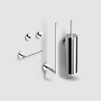 Clou Flat Toilet Accessoireset - 4-delig - chroom CL/09.02099.29.01 Clou Flat Toilet Accessoireset - 4-delig - chroom CL/09.02099.29.01