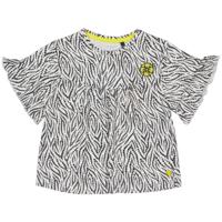 Quapi Meisjes t-shirt - Meri - AOP zwart zebra