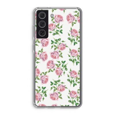 Kleine roosjes: Samsung Galaxy S21 FE Transparant Hoesje