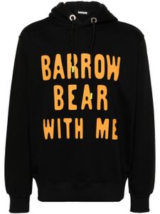 BARROW hoodie en coton à logo imprimé - Noir