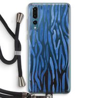 Blauwe nerven: Huawei P20 Pro Transparant Hoesje met koord