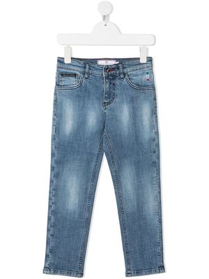 Philipp Plein Junior jean Iconic Plein - Bleu