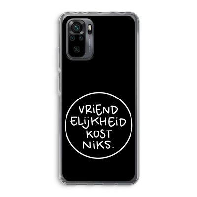 Vriendelijkheid: Xiaomi Redmi Note 10 Pro Transparant Hoesje