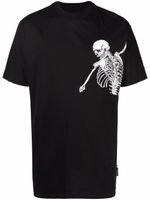 Philipp Plein t-shirt Skeleton à imprimé graphique - Noir - thumbnail