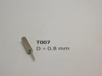 micromotor T007 Vervangingsstift voor T005 0.8 mm