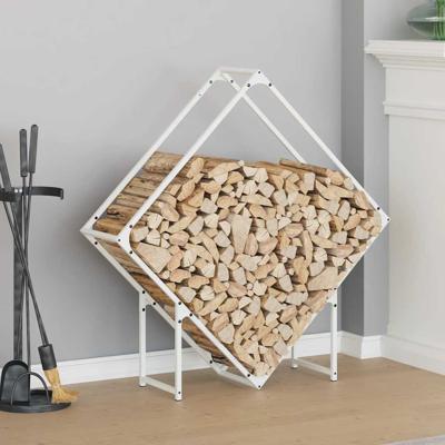 Brandhoutrek 100x25x100 cm koudgewalst staal wit