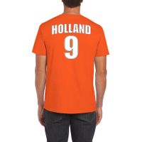 Holland shirt met rugnummer 9 - Nederland fan t-shirt / outfit voor heren 2XL  -