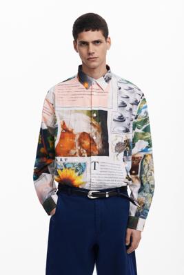 Overhemd met lange mouwen nieuws - WHITE - L