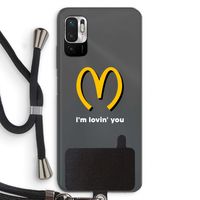 I'm lovin' you: Xiaomi Redmi Note 10 5G Transparant Hoesje met koord
