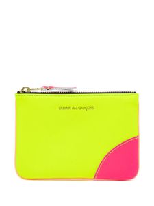 Comme Des Garçons Wallet pochette Super Fluo en cuir - Jaune