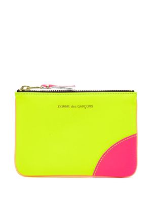 Comme Des Garçons Wallet pochette Super Fluo en cuir - Jaune