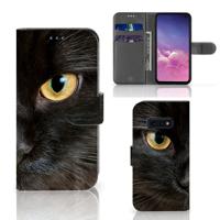 Samsung Galaxy S10e | Telefoonhoesje | Met pasjeshouder | Zwarte Kat