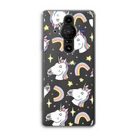 Rainbow Unicorn: Sony Xperia Pro-I Transparant Hoesje