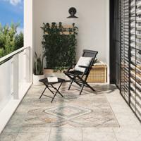 VidaXL Vloerkleed arbizu binnen en buiten vintage stijl 160x230 cm