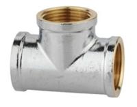 Kirchhoff Messing T-stuk, chroom, 3/4"IT - 989403155
