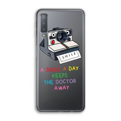 Smile: Samsung Galaxy A7 (2018) Transparant Hoesje