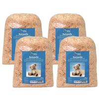 Naturel houtwol 500 gram - 4x - Vulmateriaal - wijnkisten - kerstpakketten - cadeauverpakkingen