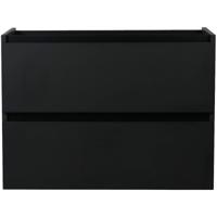 Wiesbaden Marmaris Onderkast 80x45 cm Mat Zwart met 2 Laden