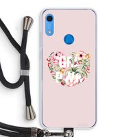 GRL PWR Flower: Huawei Y6s Transparant Hoesje met koord
