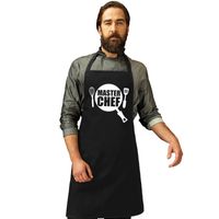 Master chef keukenschort zwart heren en dames - thumbnail