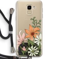 Floral bouquet: Samsung Galaxy J6 (2018) Transparant Hoesje met koord