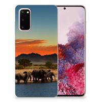 Samsung Galaxy S20 | TPU Hoesje | Olifanten Samsung Galaxy S20 | TPU Hoesje | Olifanten