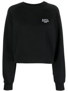 A.P.C. sweat Oona à logo brodé - Noir