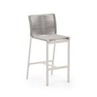 Kave Home Barkruk 'Culip' kleur Lichtgrijs (zithoogte 65cm)