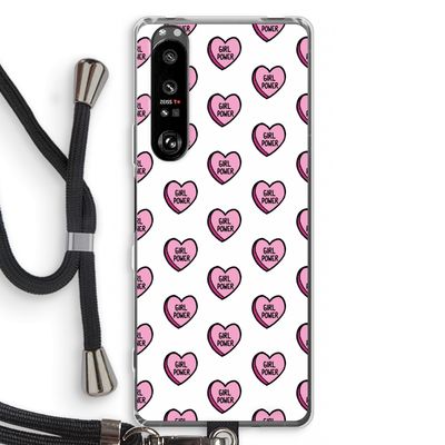 GIRL POWER: Sony Xperia 1 III Transparant Hoesje met koord