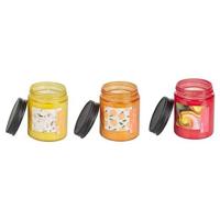 Beliani-FRUITY BLOOM-Geurkaars set-Bes|Gele bes|Gouden appel-Soja wax