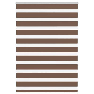 Zebra rolgordijn 110x150 cm stofbreedte 105,9cm polyester bruin