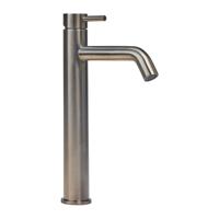 Wastafelkraan Blue Label Brondby XL | Opbouw | Mengkraan | Hoog model | 1-hendel | Rond | Rvs look Wastafelkraan Blue Label Brondby XL | Opbouw | Mengkraan | Hoog model | 1-hendel | Rond | Rvs look
