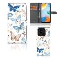 Telefoonhoesje | Met pasjeshouder | voor Xiaomi Redmi 10C Vlinder