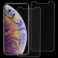 2 stuks 9H 2.5D getemperd glas Film voor iPhone XS / X