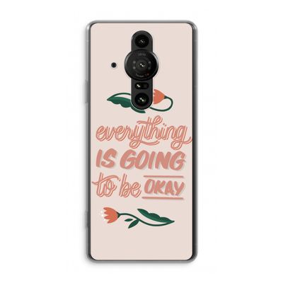 Optimistic flower girl: Sony Xperia Pro-I Transparant Hoesje