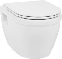 Saqu Neo randloos hangtoilet met sofclose en quickrelease toiletbril Wit