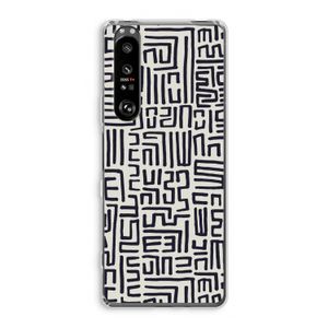 Moroccan Print: Sony Xperia 1 III Transparant Hoesje