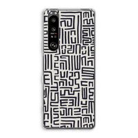 Moroccan Print: Sony Xperia 1 III Transparant Hoesje