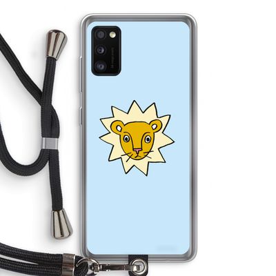 Kleine leeuw: Samsung Galaxy A41 Transparant Hoesje met koord