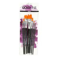 Creativ Company Gold line penselen plat, 7st. Creativ Company Gold line penselen plat, 7st.