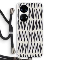 Marrakech Zigzag: Huawei P50 Transparant Hoesje met koord