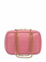 Miu Miu sac porté épaule en cuir à logo embossé - Rose