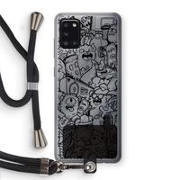 Vexx Black City : Samsung Galaxy A31 Transparant Hoesje met koord