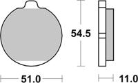 BREMBO Remblokken, voor de moto, Road Organisch 07KA0414