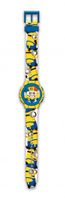 Universal horloge Minions junior digitaal 29 cm rubber geel - thumbnail